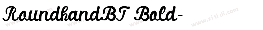RoundhandBT Bold字体转换
